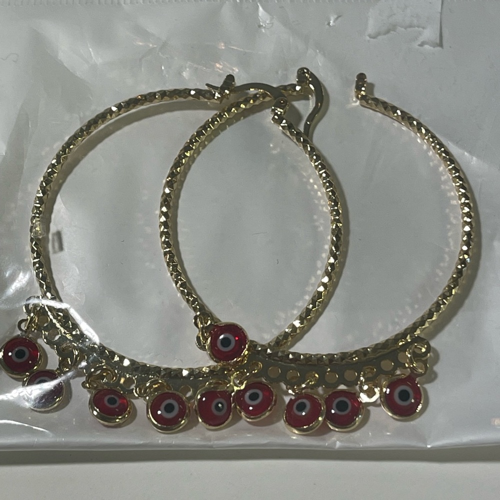 EARRINGS 14 K ITALIAN GOLD LAMINATED